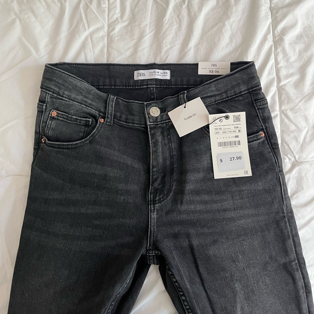 Zara kids jeans 13-14 years. Flare fit and brand new with tags